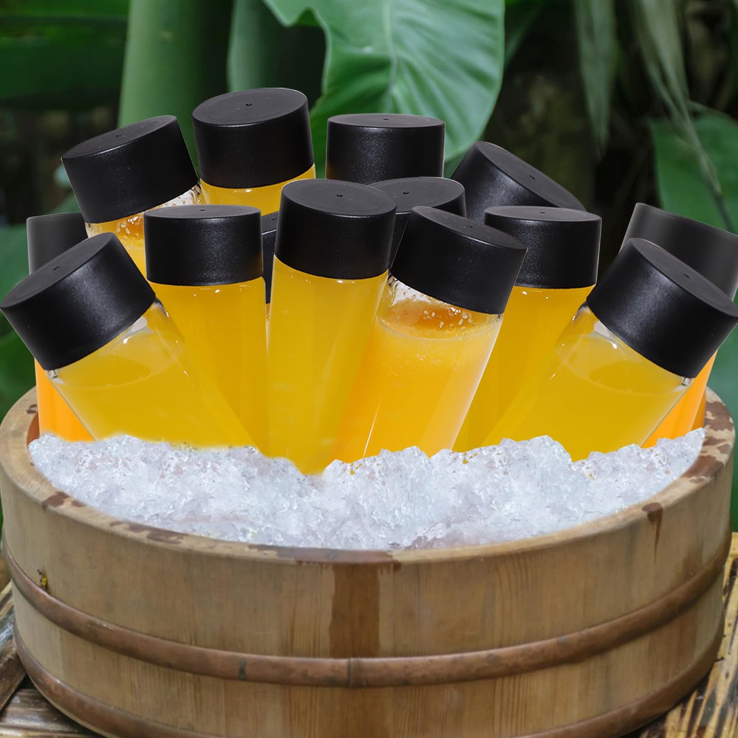 HWASHIN 12 Pack 12oz Glass Water Bottles, 350ml Empty Glass Drink Bottles with Black Lids, Brush & Labels, Clear Reusable Juice Bottles for Juicing, Homemade Smoothies, Beverages