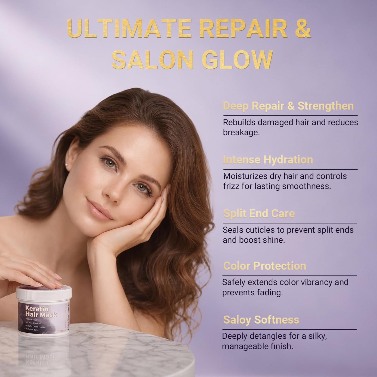 Keratin Hair Mask for Dry Damaged Hair – Deep Conditioning Repair Treatment