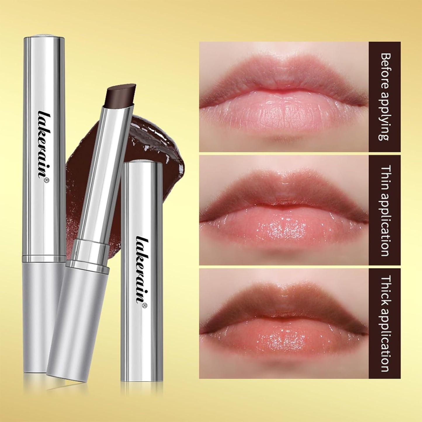 Honey Noir Lipstick - Deep Moisturizing Black Cherry Tint Lip Balm | Hydrating Lip Gloss for All Skin Tones