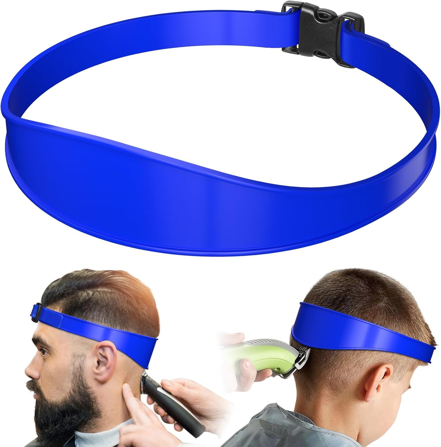 AOMGD Neckline Shaving Template - Adjustable Hair Trimming Guide for DIY Haircuts | Portable Red Tool
