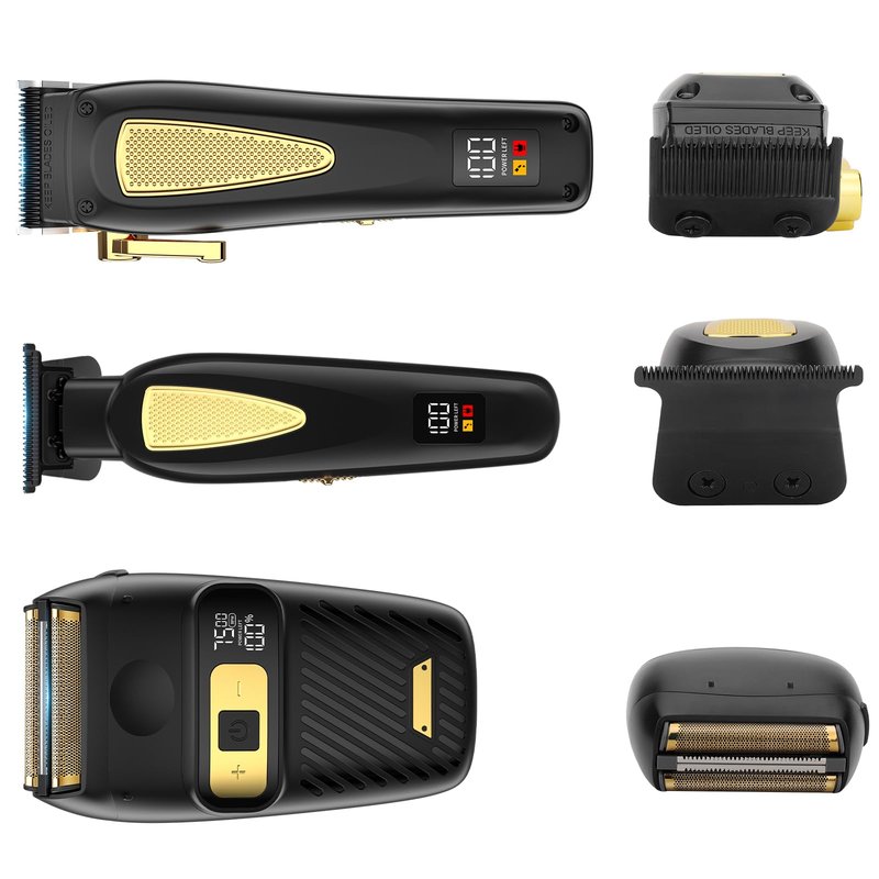 Zesuti Hair Clippers,Mens Beard Trimmer,Electric Razor for Men,Professional Hair Cutting Kit & Zero Gap T-Blade Trimmer & 7500 RPM Foil Shaver with LCD Display,Mens Gift