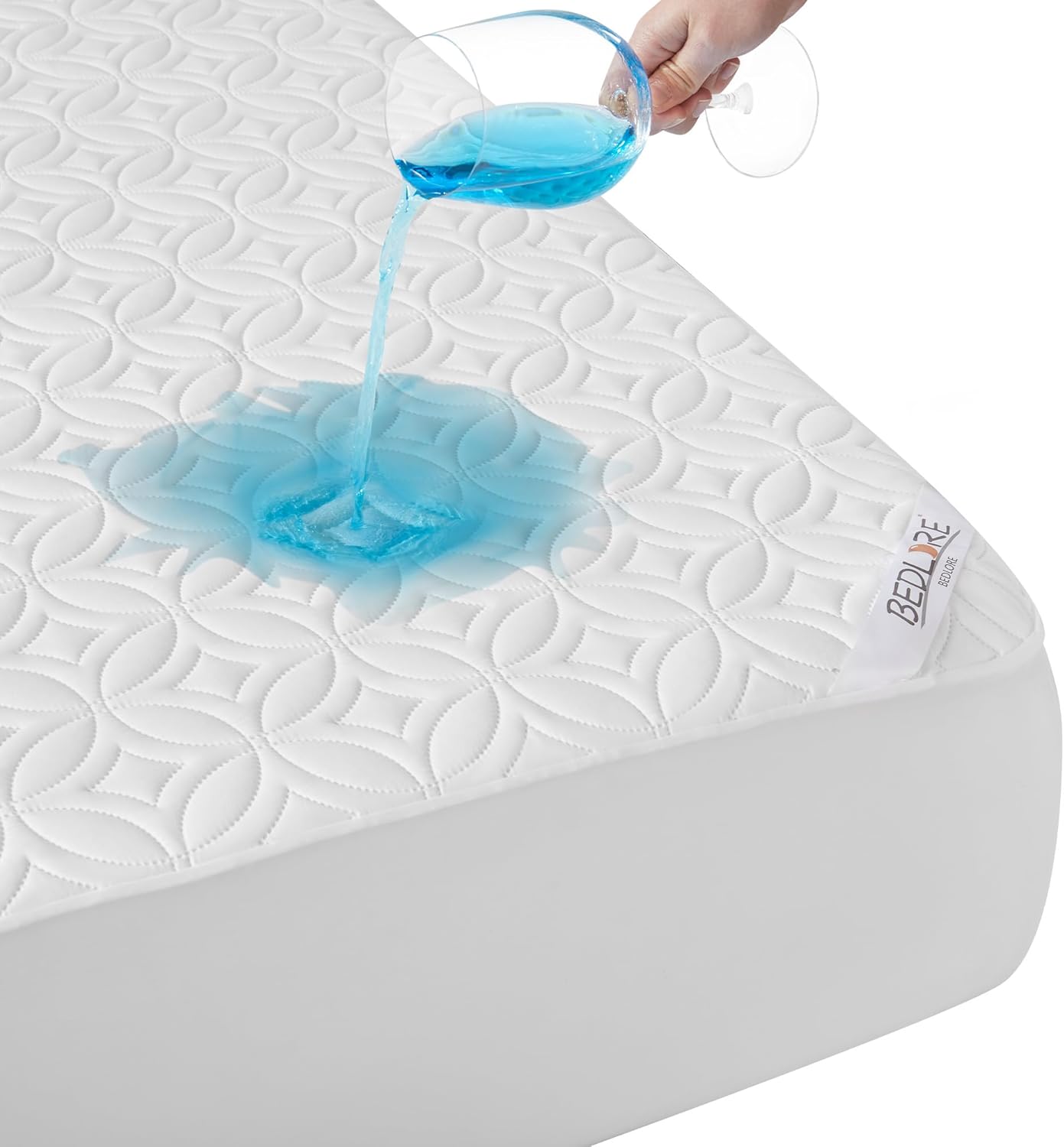 Waterproof Mattress Protector - Noiseless Queen Size Pad | Deep Pocket 6"-18" Depth, Soft & Breathable Gray Cover