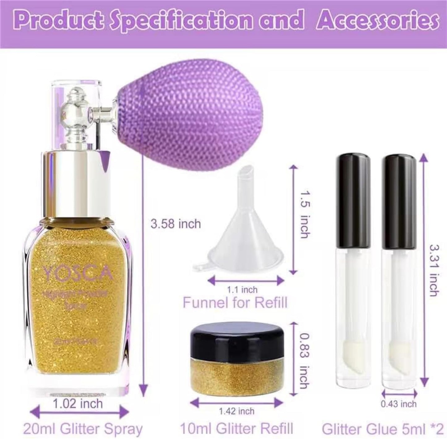 Body Glitter Spray - 30ML Loose Shimmer Powder for Hair, Face & Nail Art | Perfect for Festivals & Parties