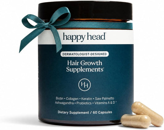 Hair Supplement Capsules for Men & Women - Biotin, Collagen, Ashwagandha | 60 Count Daily Hair Care Support