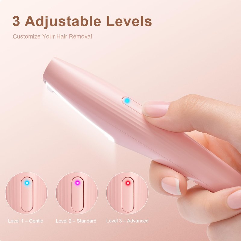 Sonic Dermaplaning Tool for Women Face,Peach Fuzz Remover with LED Light, 3 Speeds,Rechargeable Facial Hair Razor for Eyebrow, Cheeks, Upper Lip - Includes 5 Blades