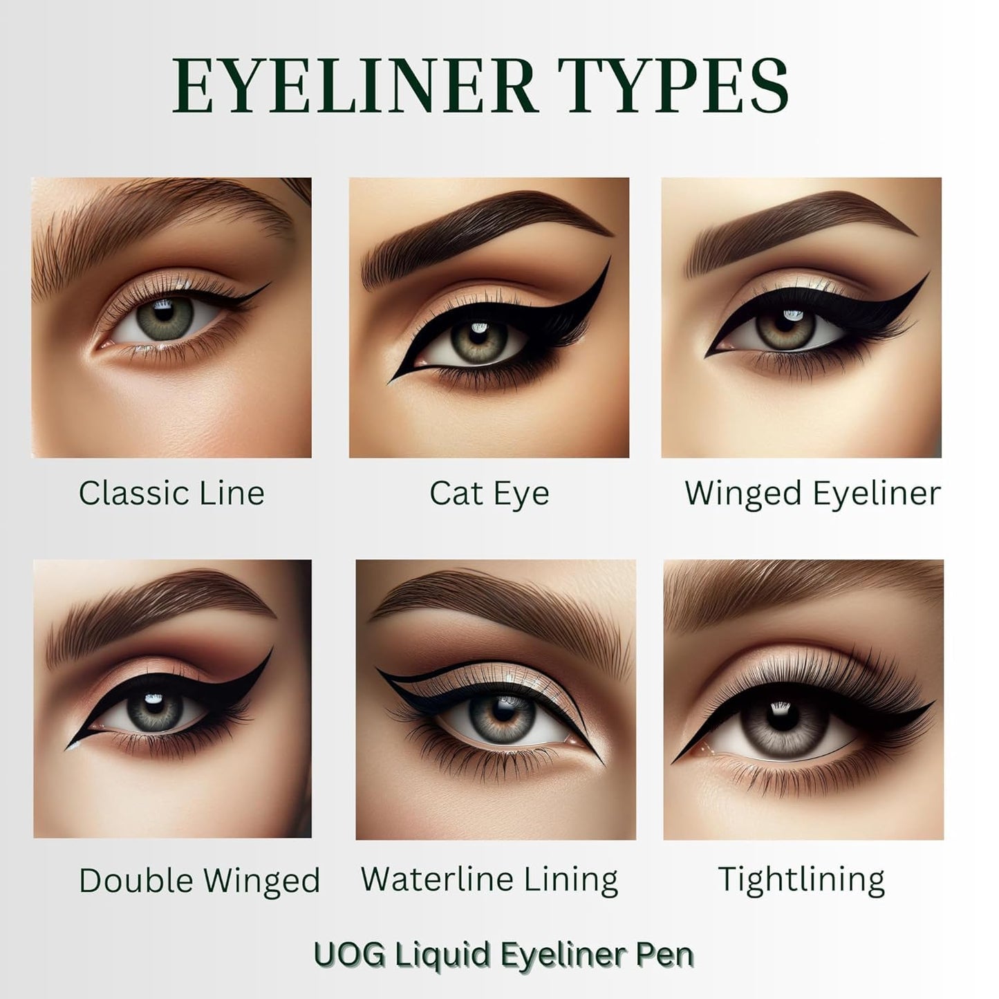 Liquid Eyeliner & Eyebrow Liner - Waterproof, Smudge-Proof, Allergy-Free | 5.0 mL/0.18 Fl oz