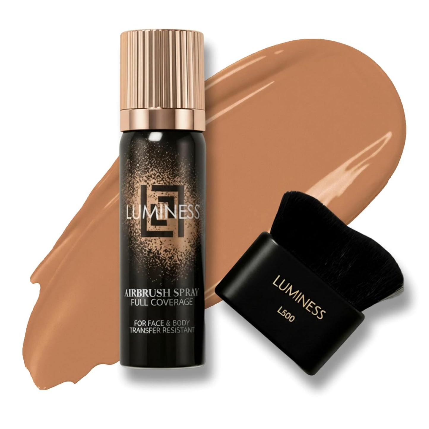 LUMINESS Airbrush Body Coverage Perfector - Waterproof Tattoo Cover Up Makeup | Full Coverage Foundation, 18-Hour Wear
