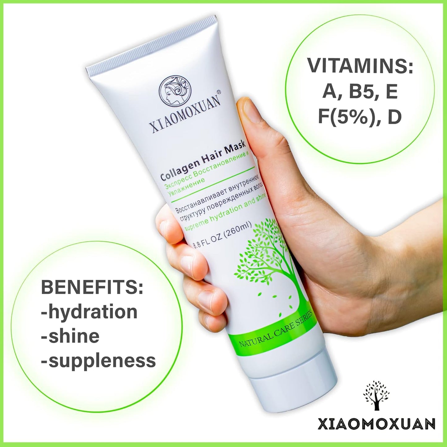 Tea Tree Oil Hair Mask & Shampoo Conditioner Set - Sulfate & Paraben Free, Volumizing Bundle