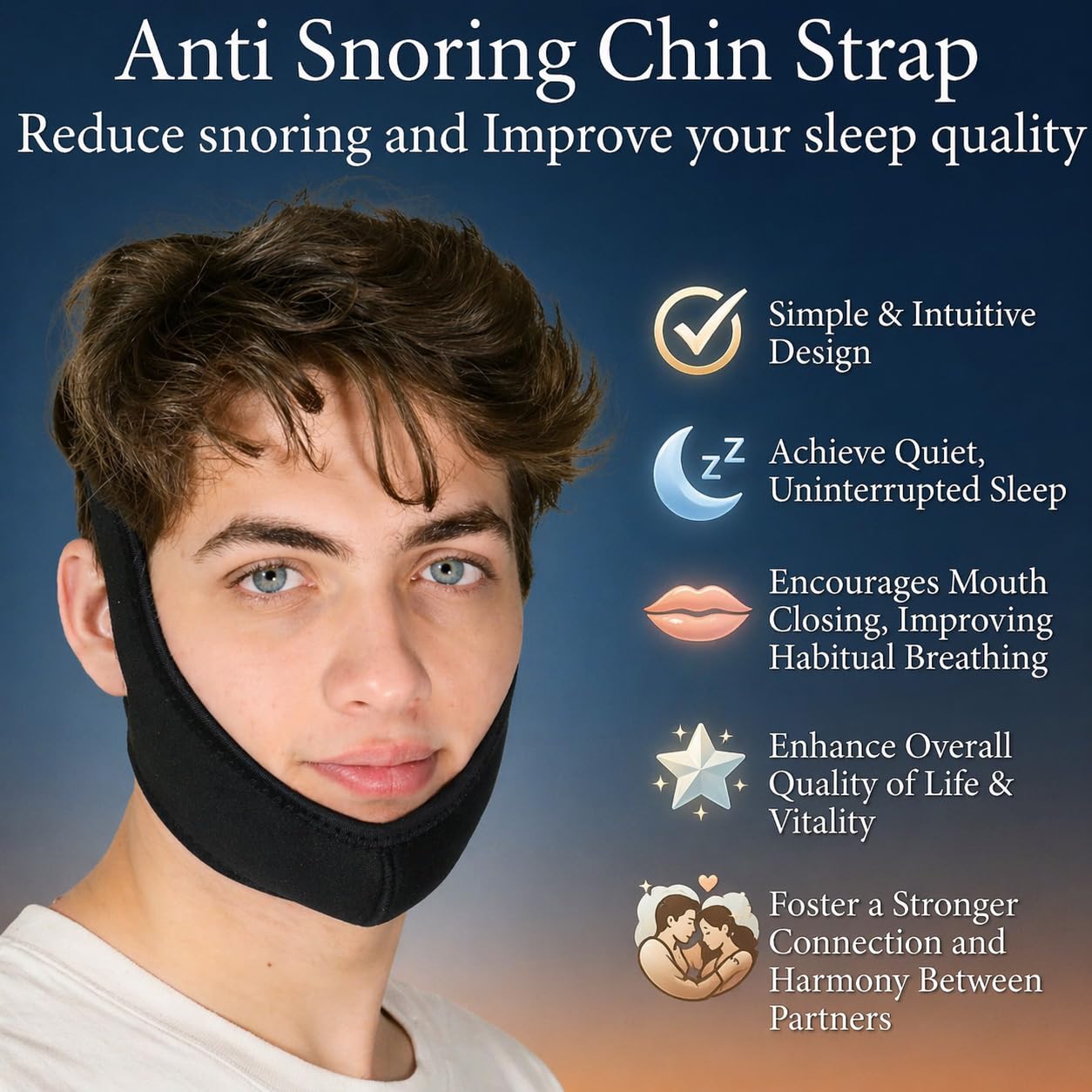 Anti Snoring Chin Strap, Chin Strap for Sleeping, Premium Airflow Jaw Strap, Stop Snoring Chin Strap, Snoring Solution for Men and Women, Breathable Chin Strap, Snoring Chin Strap (Pink)