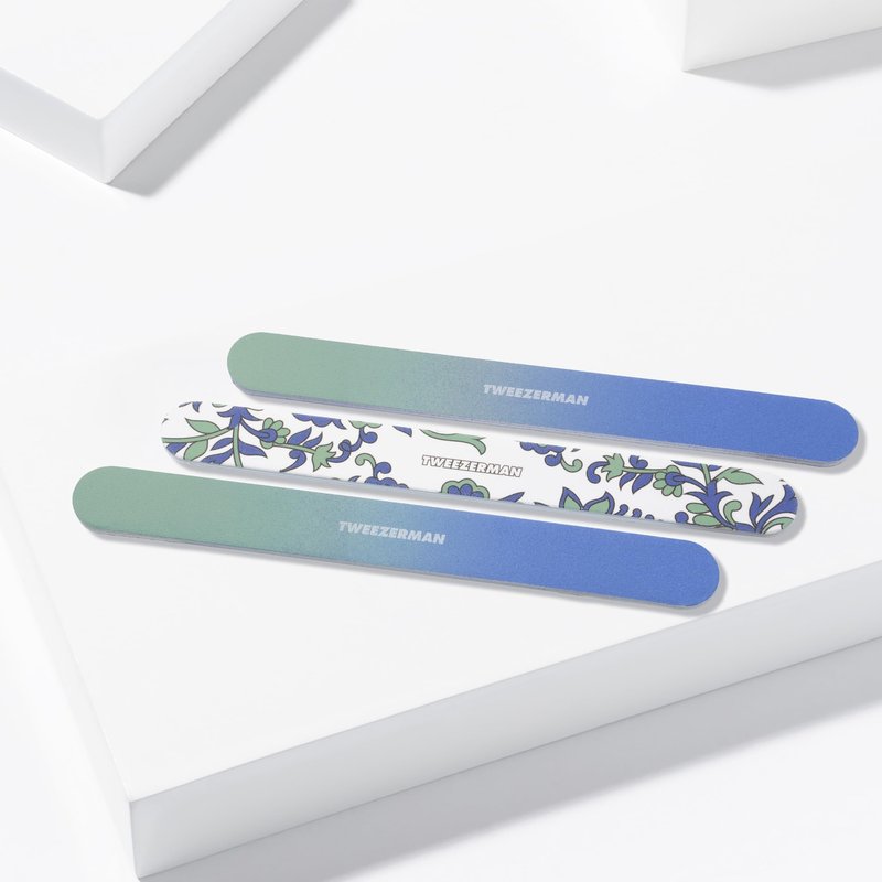 Tweezerman Paisley Nail Files, (Pack of 3)