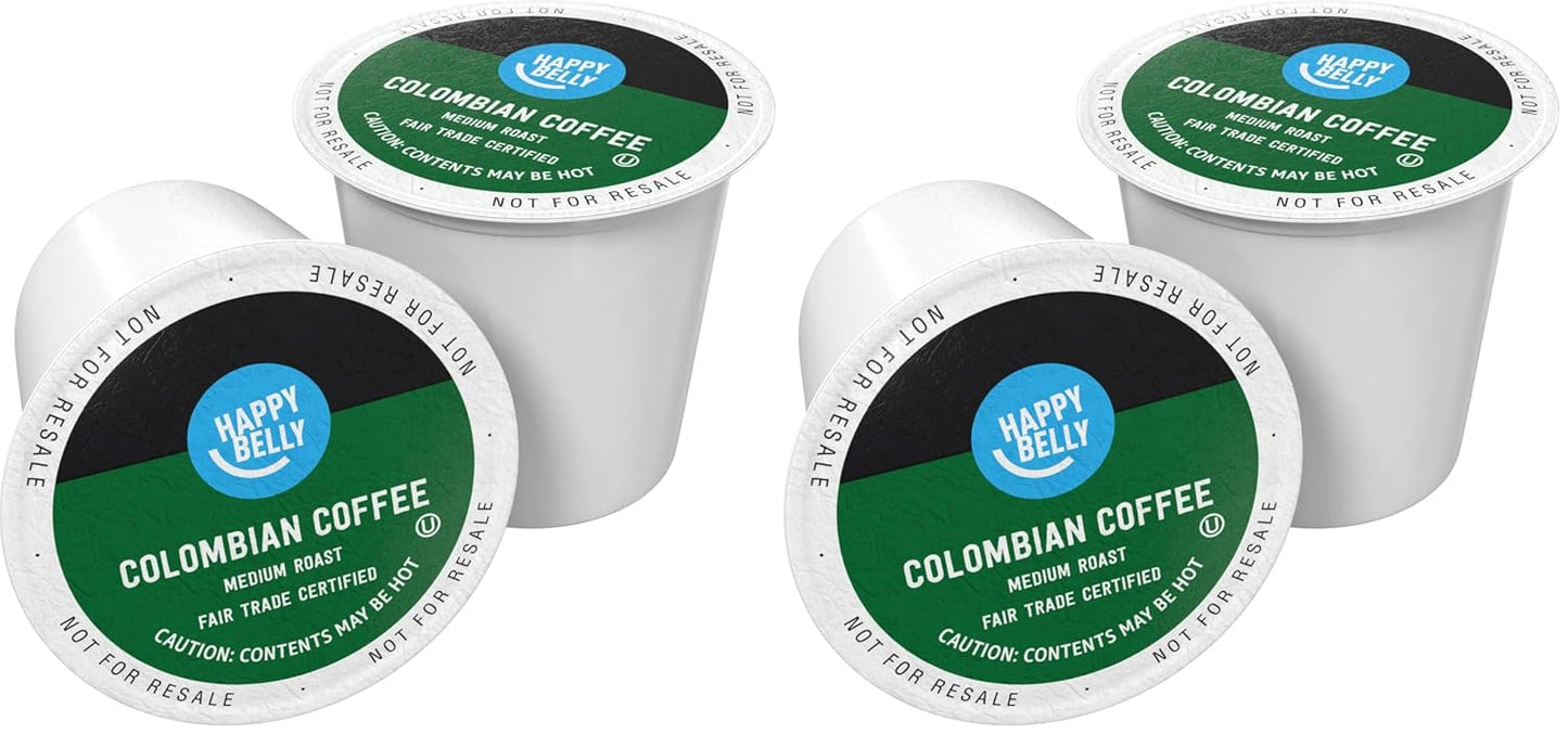 Happy Belly Dark Roast Coffee Pods - Compatible with Keurig 2.0 | 100 Count