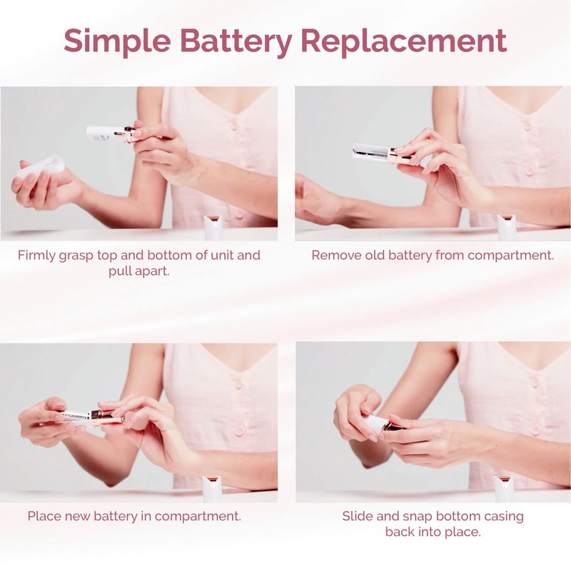 Finishing Touch Flawless Women's Painless Hair Remover, Blush/Rose Gold