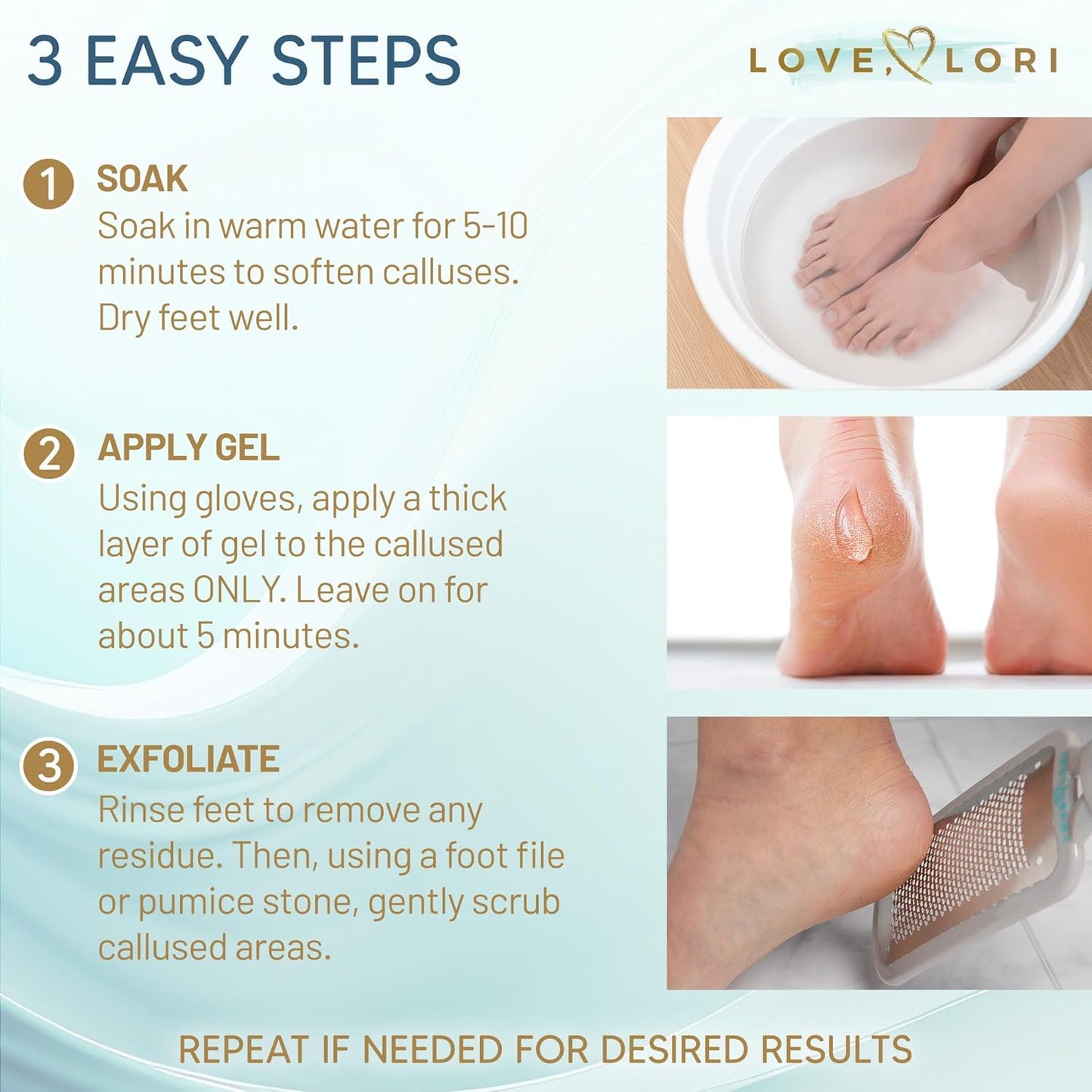 Callus Remover Gel for Feet - Extra Strength Foot Care Scrubber | 6oz Pedicure Tool