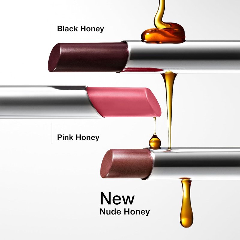 Clinique Almost Lipstick Tinted Lip Balm - Sheer & Lightweight in 3 Iconic Shades: Black Honey, Pink, Nude Honey