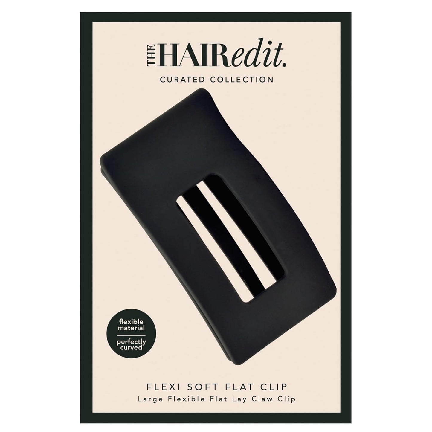 Flexi Soft Flat Lay Claw Clip - Flexible Hair Clip for All-Day Hold | Comfortable for Travel & Lounging