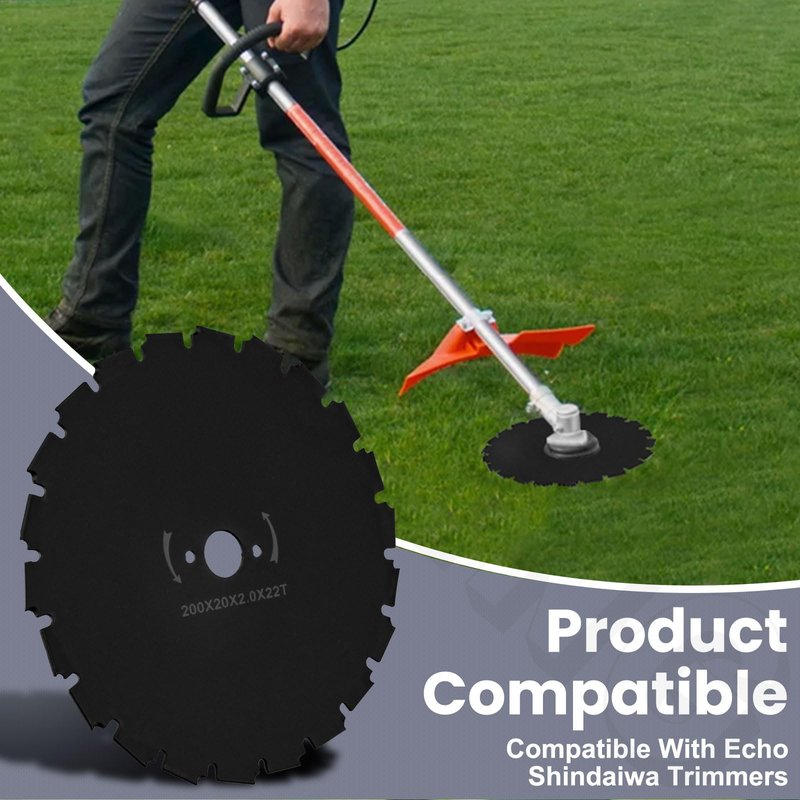 ZHIXING 99944200131 8" Steel Brushcutter Blade 20 mm (22 Tooth) Center Hole Compatible with Echo 99944200130 SRM-311 SRM-340 SRM-210 SRM-225 SRM-230 SRM-280 SRM-260 SRM-400 SRM-410 Trimmers