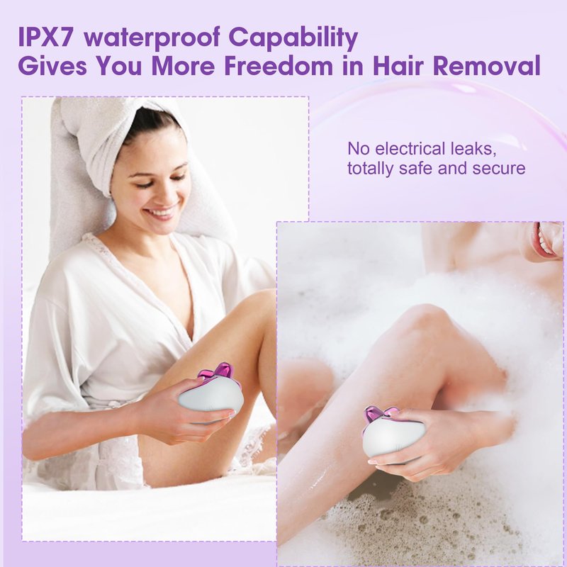 Electric Razors for Women-5D Floating Head IPX7 Waterproof Wet Dry Leg Hair Trimmer, USB-C Rechargeable 90Min Battery, Gentle Facial Bikini Hair Removal with LED Display & Travel Lock