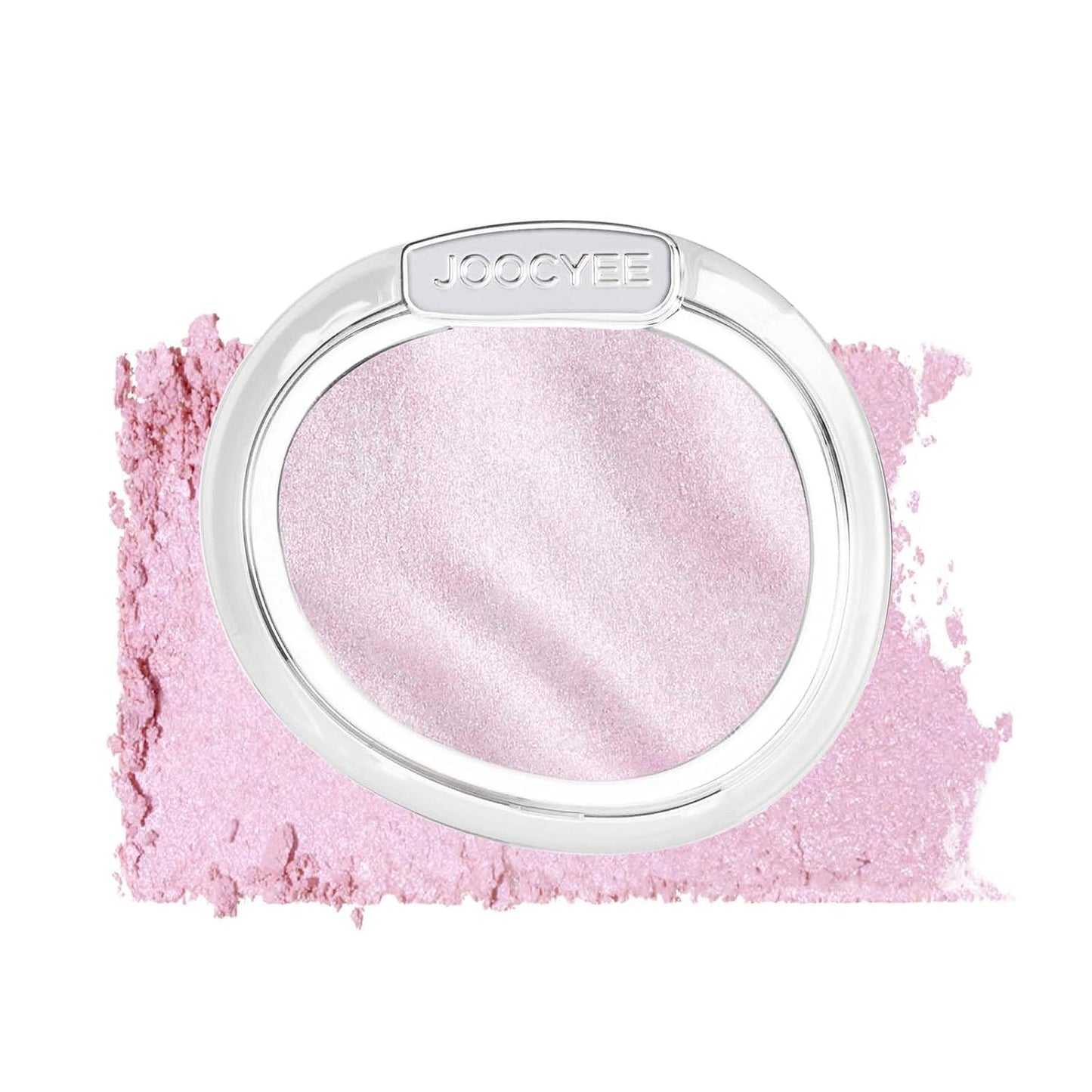 JOOCYEE AURA Glazed Blush & Highlighter - Baked Luminous Powder for All-Day Radiance | Pink Glow