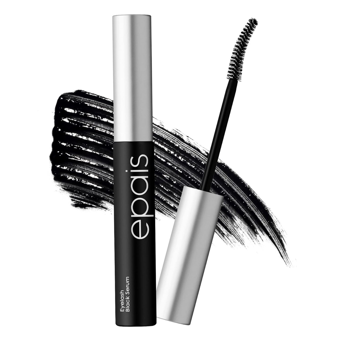 Eyelash Growth Serum - 2-in-1 Tinted Treatment with 7 Peptides & Biotin | Charcoal-Based Formula for Longer, Thicker Lashes