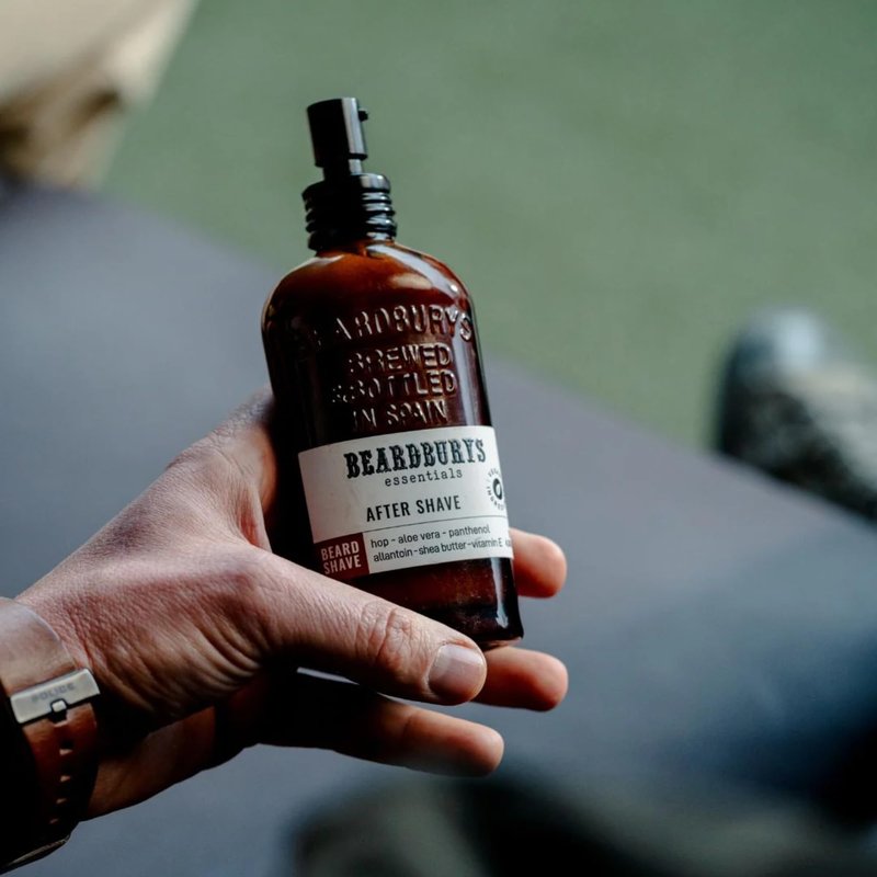 Beardburys Essentials | After Shave for Men, Soothes, refreshes and hydrates - Vitamin E, Shea Butter and Aloe, 100% Vegan - 4.06 Fl Oz