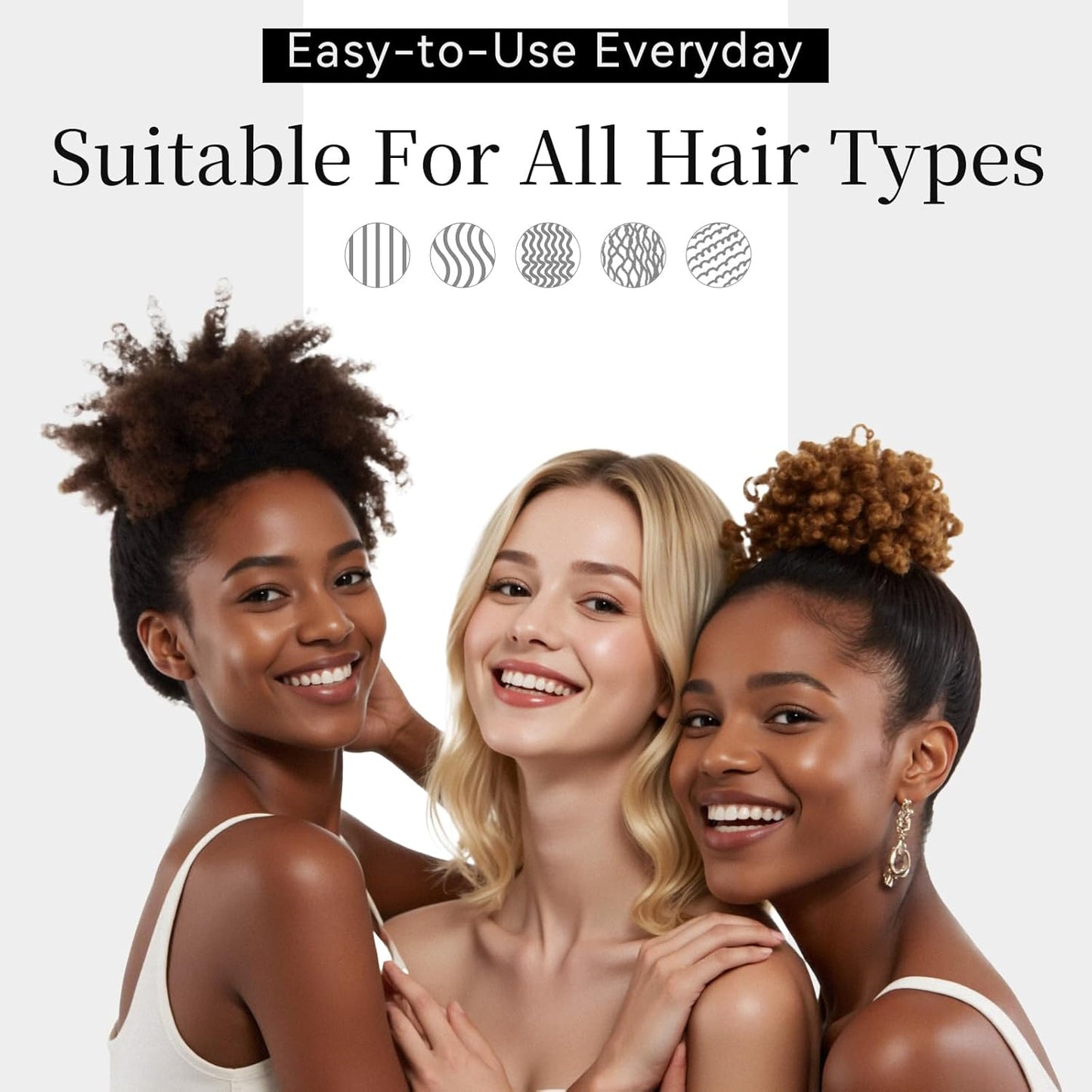 Silk Hair Scrunchies - 5Pcs Mulberry Silk Hair Ties for Frizz & Breakage Prevention | No Damage Elastic Ponytail Holders