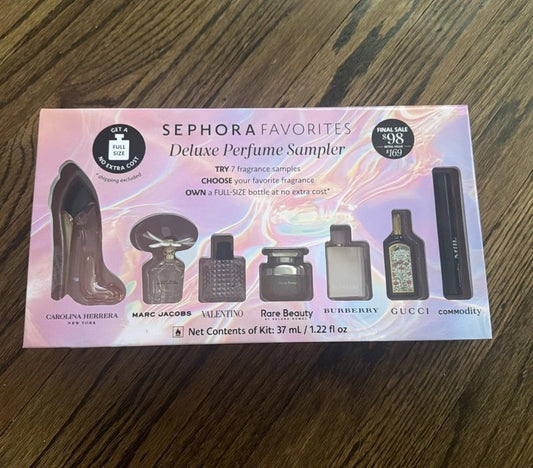 Mini Deluxe Perfume Sampler Set - Discover Top Fragrances | 5 Travel-Size Bottles