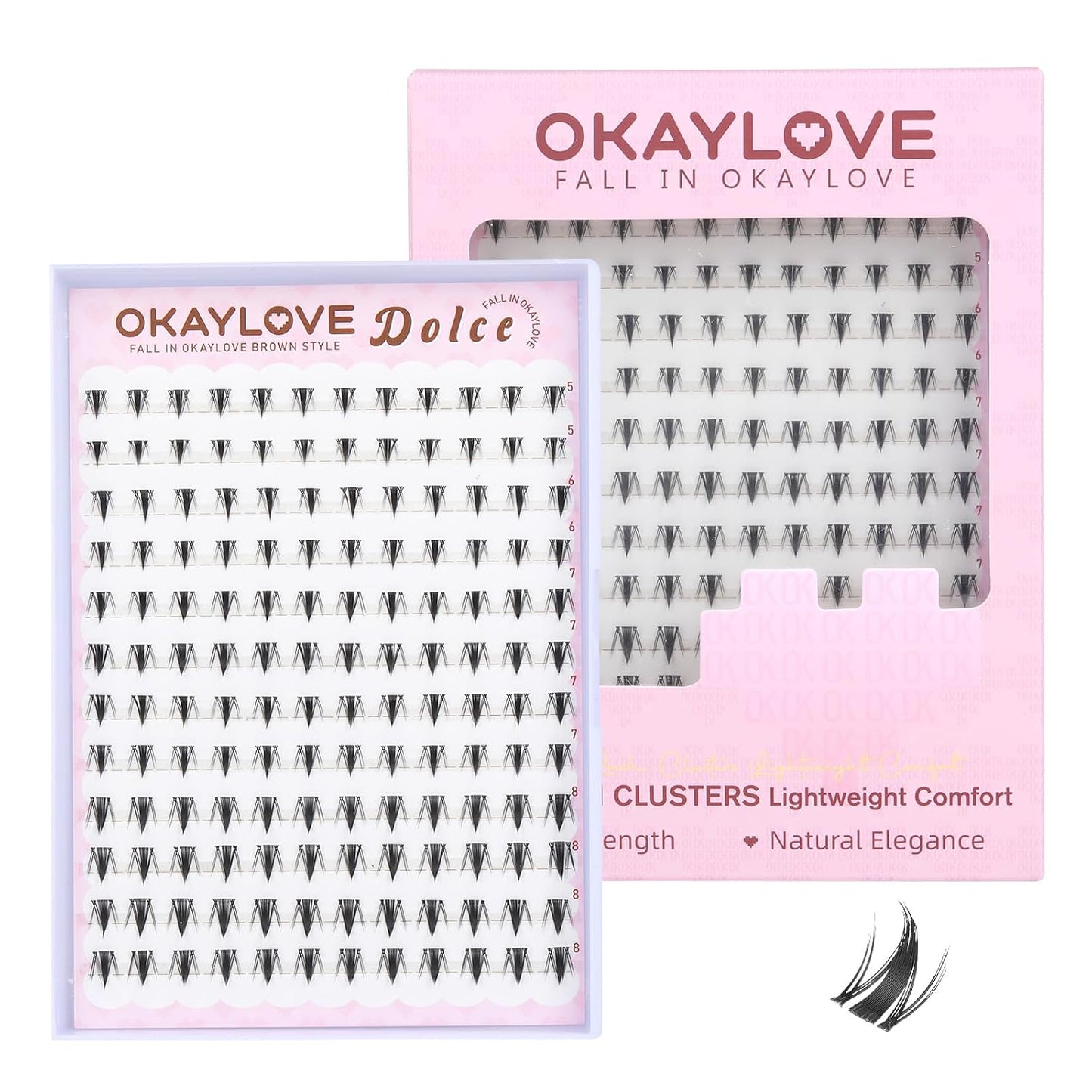 Manga Lash Clusters - Spiked DIY Eyelash Extensions | 140pcs CC Curl, 8-18mm Length