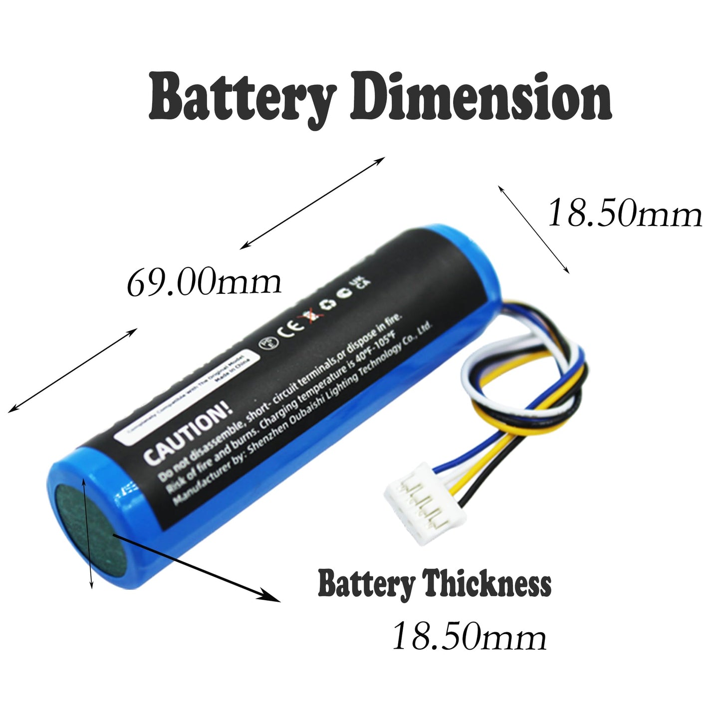 IQ Panel 4 Battery Replacement Compatible with Qolsys IAN034NA IQP4001 QR0083-840 3.7V 3350mAh