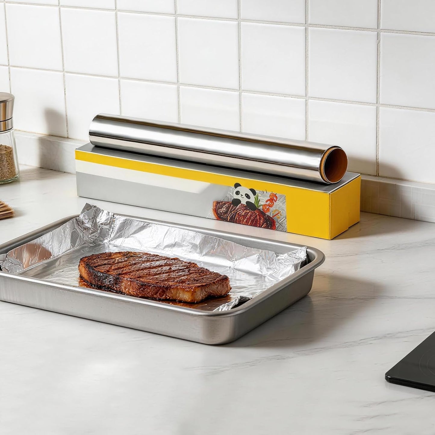 Heavy Duty Aluminum Foil Roll - Thick, Large 1500cm | Ideal for Cooking & Baking