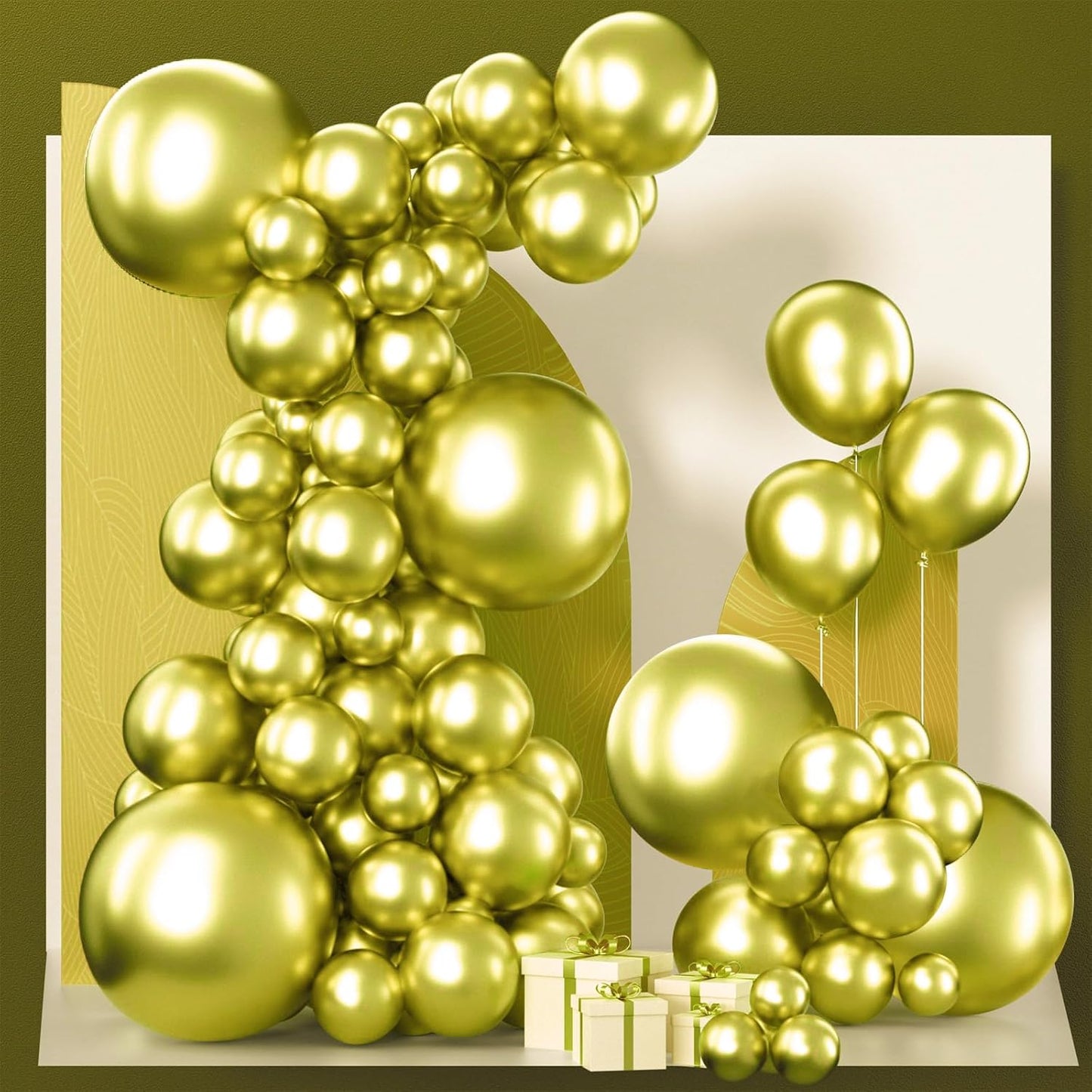 Black Balloon Arch Kit - 140 Pcs in 5-18 Inch Sizes for Baby Showers, Birthdays & Anniversaries | Elegant Black Decor