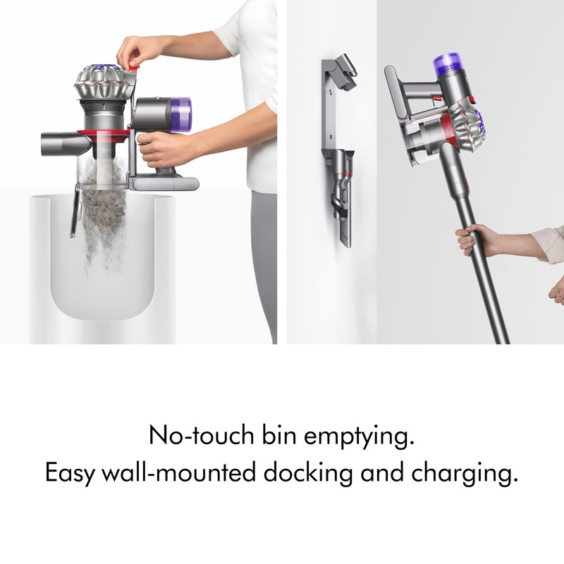 Dyson V8 Plus Cordless Vacuum, Cleans Hard Floors and Carpets, Detangles, Converts to Handheld, 115AW, 2 Power Modes, Up to 40 Minutes¹
