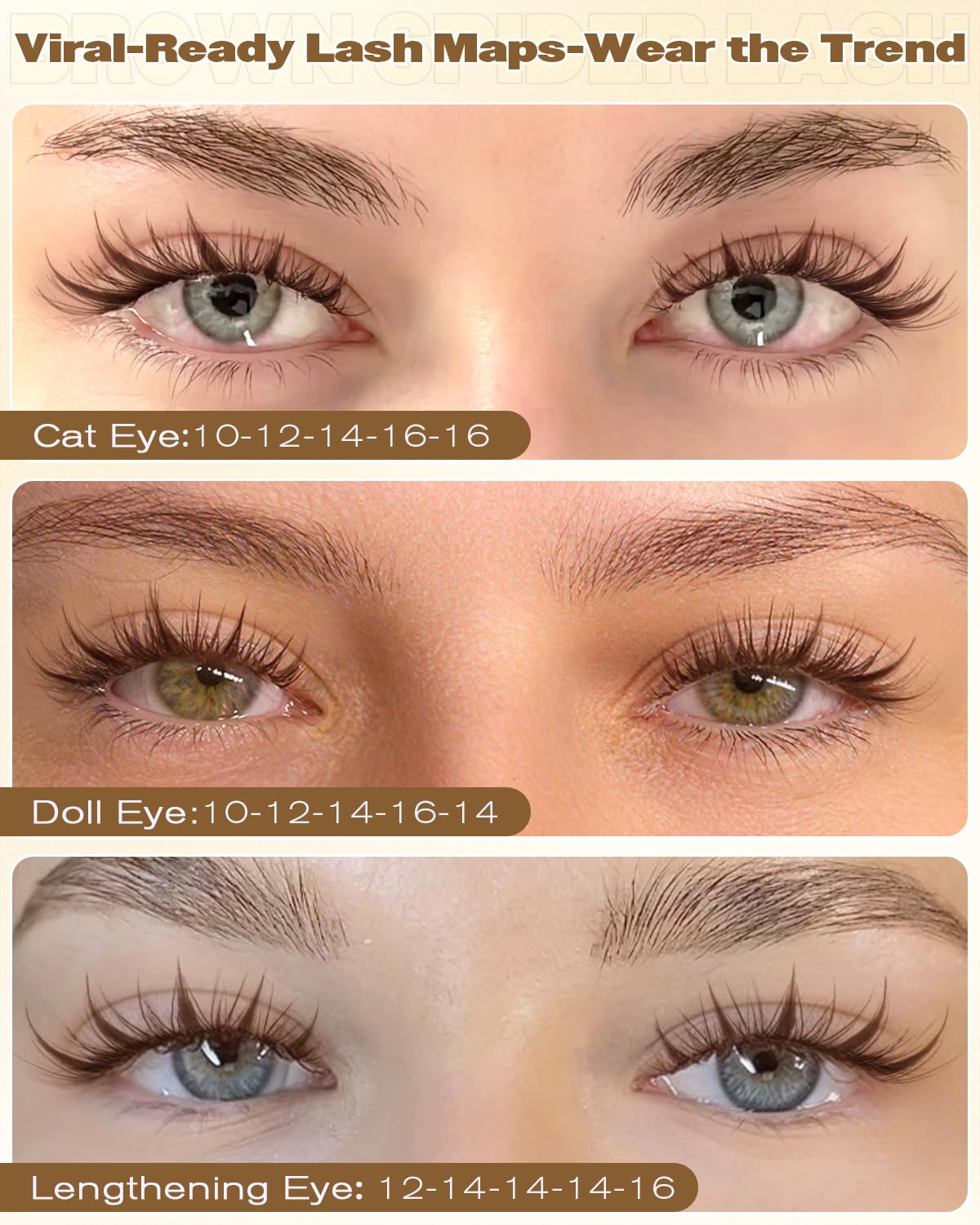 Manga Lash Clusters - Wispy Spiky Eyelash Extensions | C Curly Fairy Style, 8-16MM for DIY Beginners