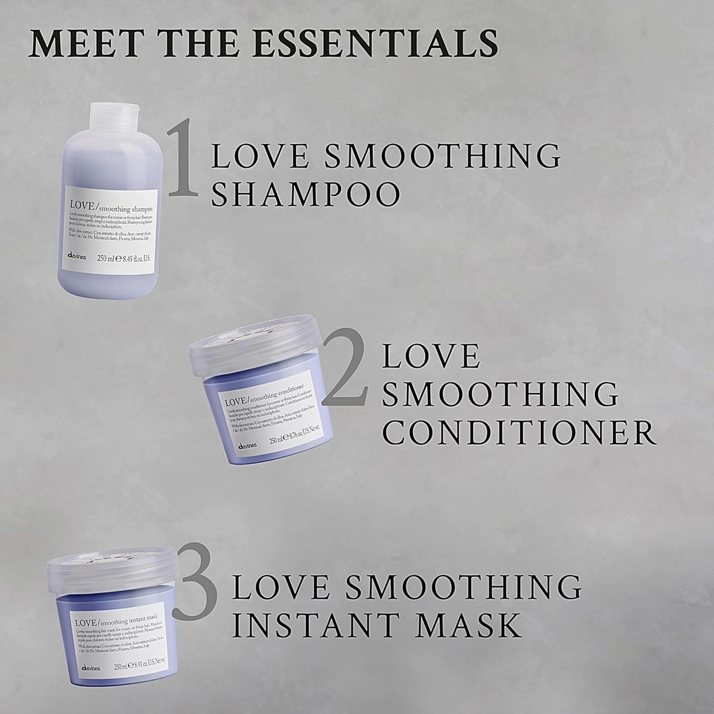 Davines LOVE Smoothing Perfector Serum, Thermal Leave-On Anti-Frizz Formula for Wavy, Unruly, Coarse Hair - Moisturizes & Protects from Heat Without Weighing Down with Olive Extract, 5.07 Fl Oz