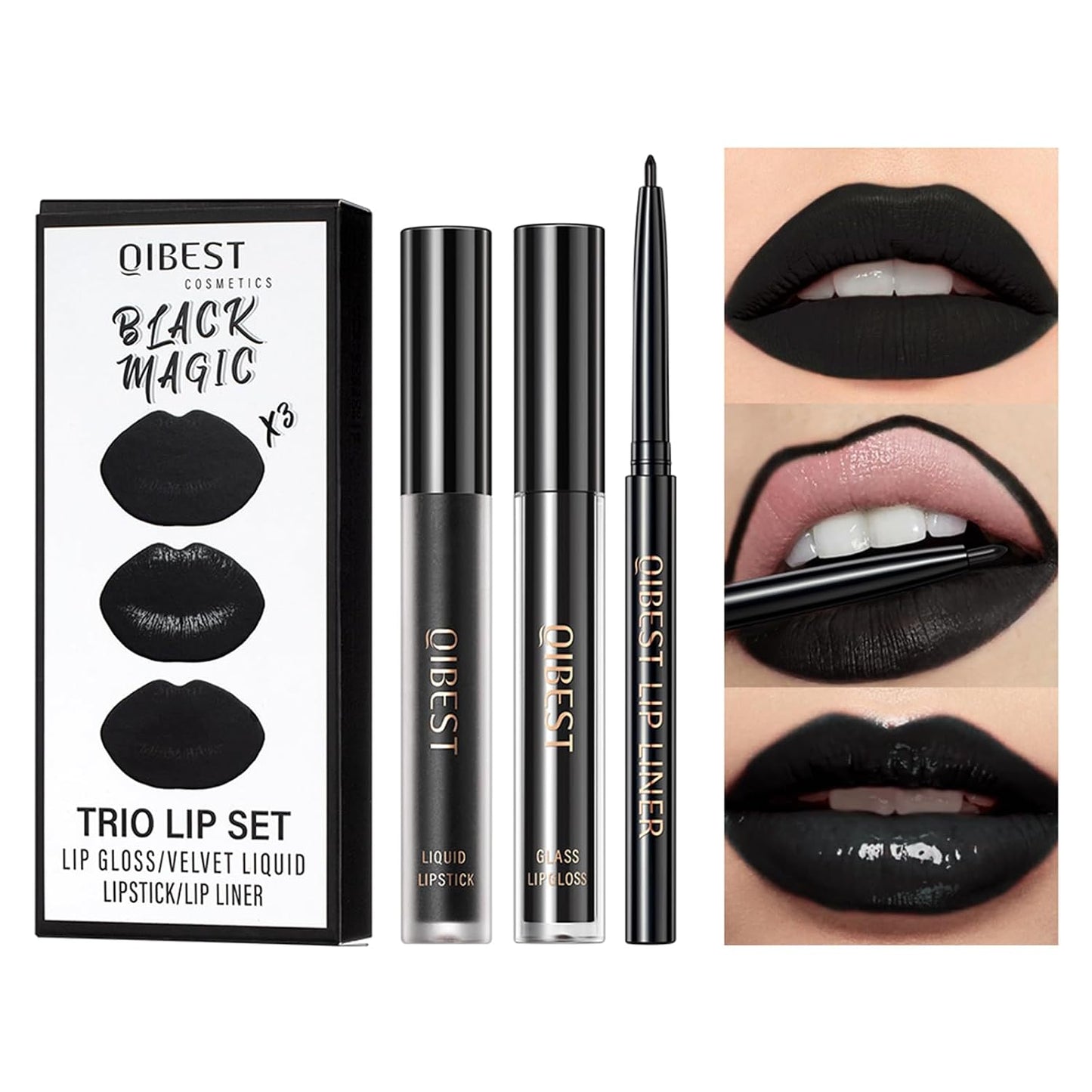 Matte Liquid Lipstick Set - 7 Pigmented Long-Lasting Shades + Lip Plumper | Velvet Waterproof Makeup Gift for Women