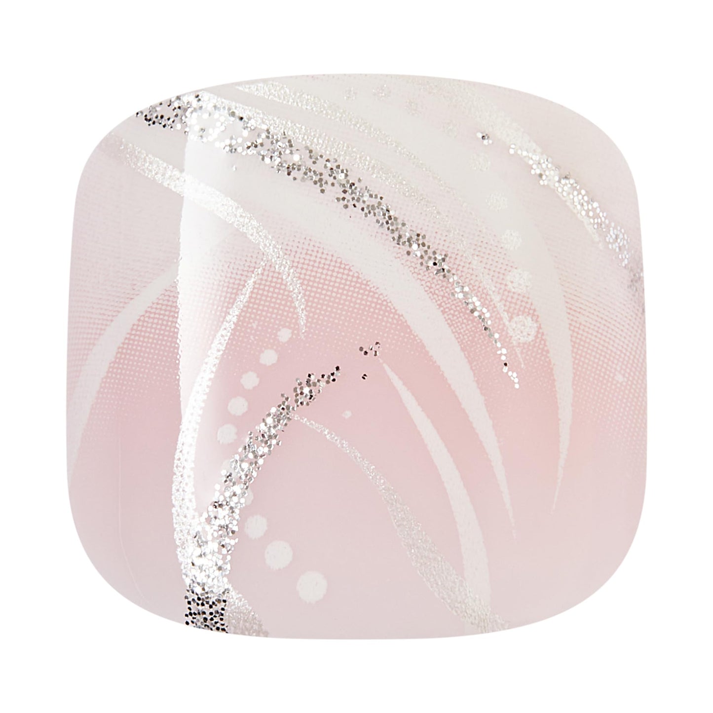 Kiss Impress No Glue Mani Press On Nails, Design, 'Is This Love', Pink, Short Size, Squoval Shape, Includes 24 Toenails, Prep Pad, Instructions Sheet, 1 Manicure Stick, 1 Mini File