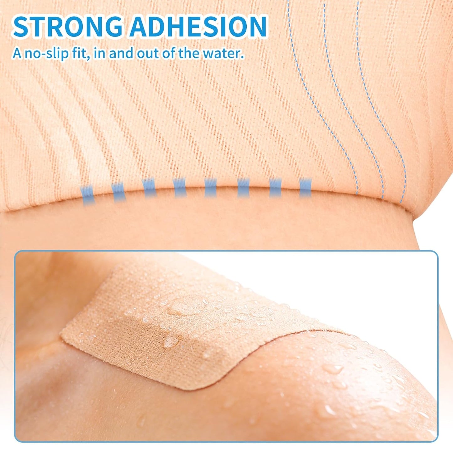 Waterproof Tattoo Cover Up Tape - Sweat-Resistant Light Tan Skin Tone | 4"x16.4ft Cuttable Patches for Tattoos, Scars & Birthmarks