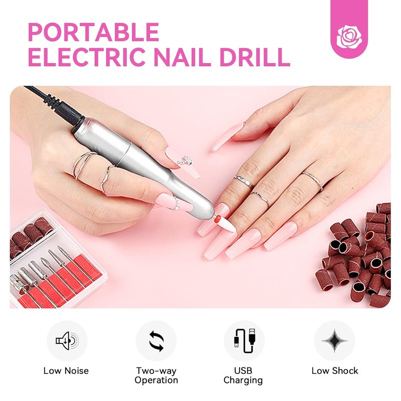SAVILAND Acrylic Nail Kit for Beginners - Complete Set with Gel Polish, Nail Drill & UV Light | Home Salon Essentials