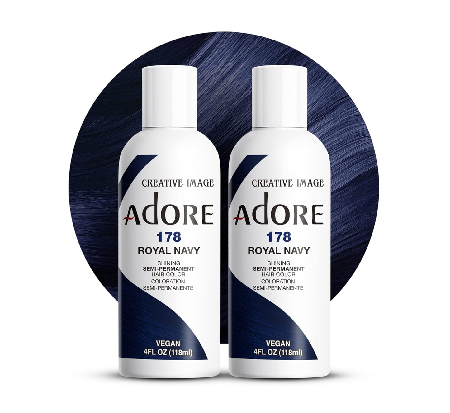 Adore Semi Permanent Hair Color - Mystic Grey | Vegan, Ammonia-Free Hair Dye | 4 Fl Oz