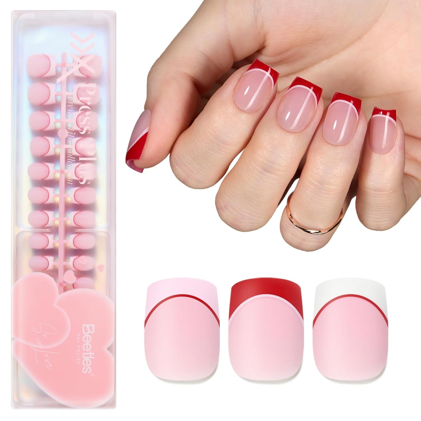 Beetles Press-On Nail Glue - Quick-Drying 10ml Brush-On Adhesive for Acrylic & Fake Nails | Long-Lasting Summer Manicure