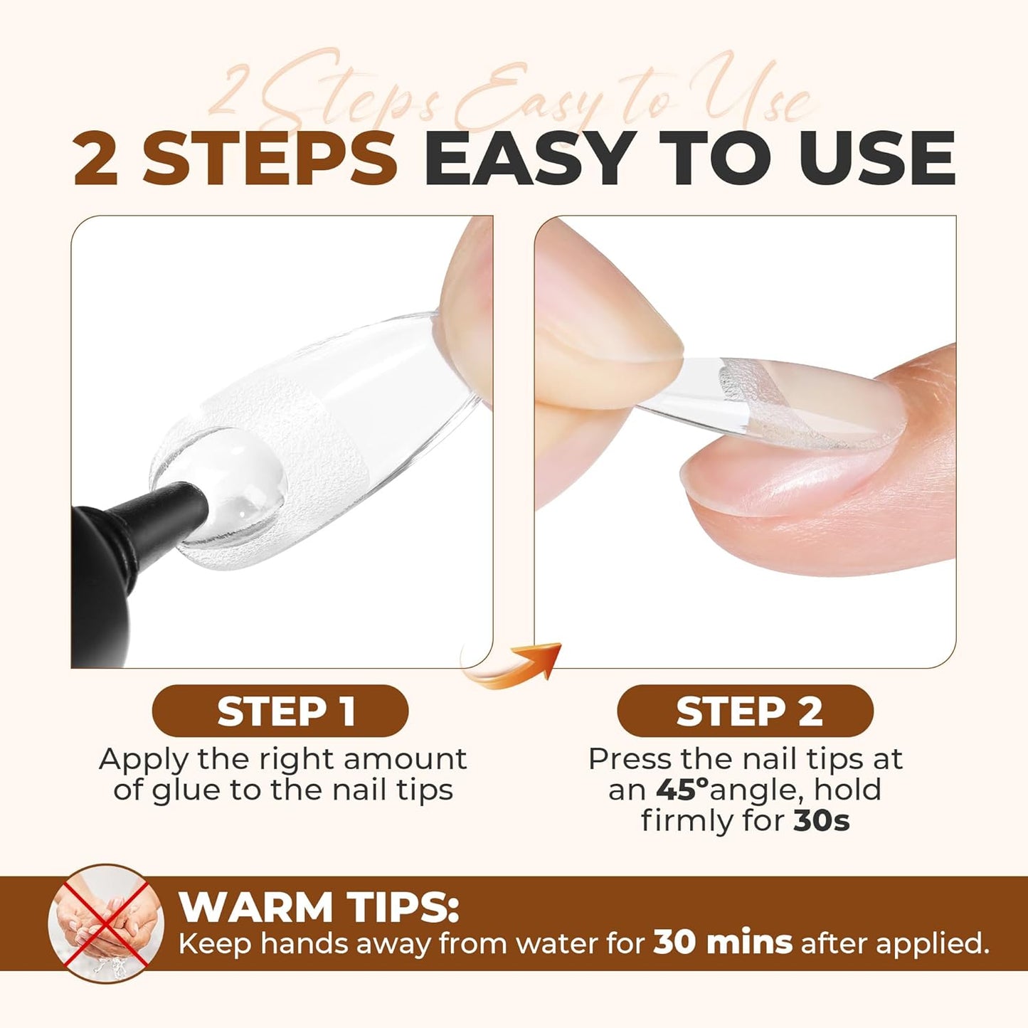 Super Strong Nail Glue - 10ml Quick Drying Gel for Press-On Nails | Long-Lasting & No Lamp Needed