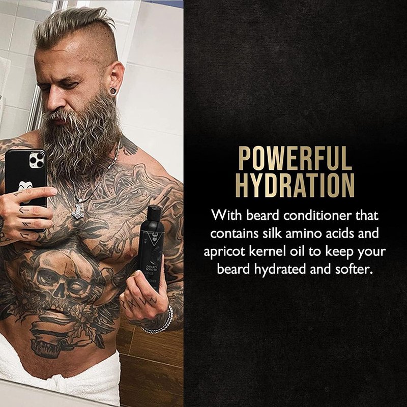 The Beard Struggle - Marksman's Beard Conditioner - Loki Unscented, Platinum Collection - Nourish, Softens, & Strengthens Beard - Radiance Beard Conditioner for Men (8 Fl oz)