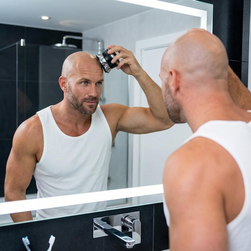 Head Shaver for Men Bald Head, 7D Rotary Electric Razor with Magnetic Detachable Head, Smooth Close Shave, LED Display, IPX7 Waterproof, USB-C Fast Charging