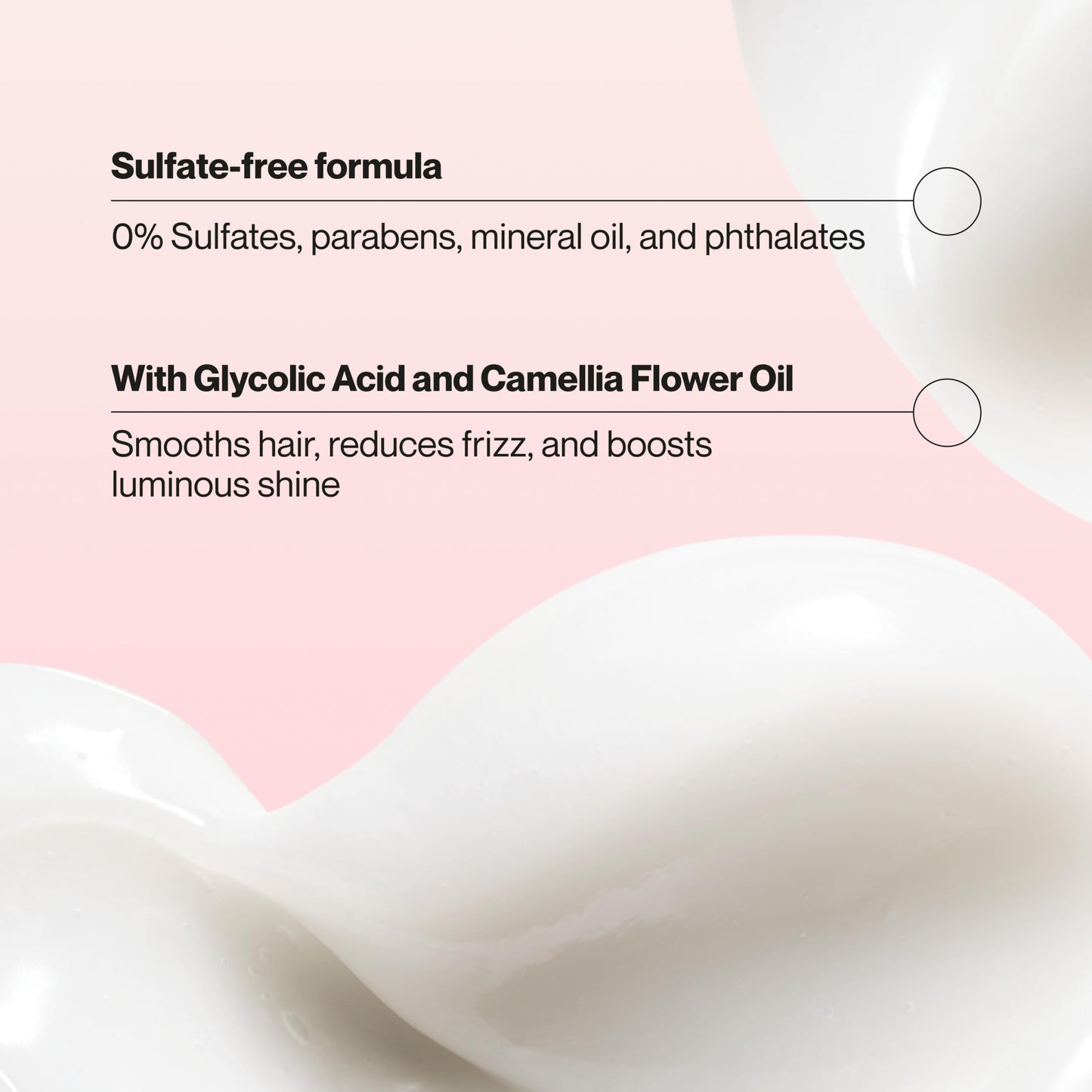 Suave Hydra Gloss Sulfate Free Conditioner with Glycolic Acid & Camellia Flower Oil for Hydrated, Smooth, Glossy Shine, 6 Count, 12.6 FL OZ