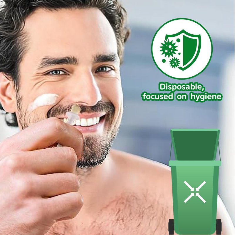  100 Pcs nose wax sticks,A stick with two heads,nose hair wax sticks,Nose Hair Wax Applicator Stick for Nostril Nasal Cleaning Ear Hair Removal (wax-free)