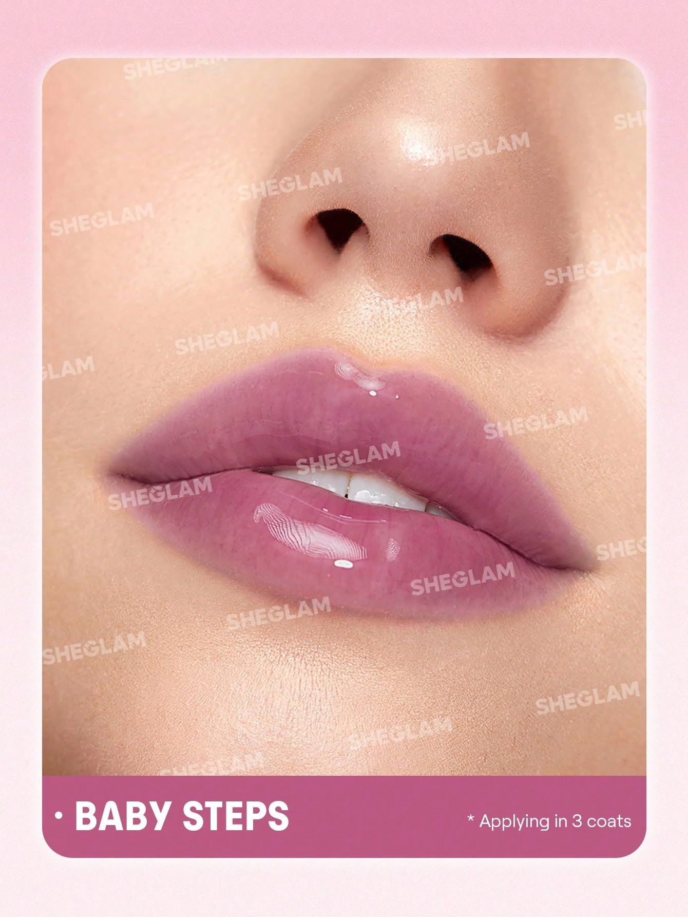 SHEGLAM Jelly Wow Tinted Lip Oil Plumping Lip Gloss Natural -Baby Steps