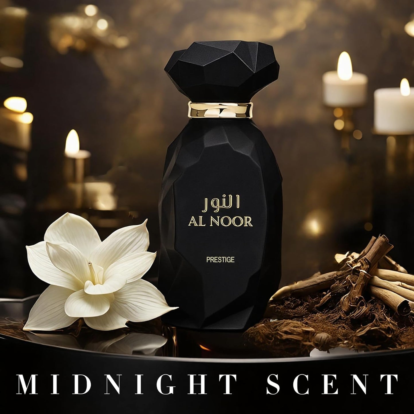 A CENTER AL NOOR Eau de Parfum Unisex - Long-Lasting Saffron, Iris & Leather Fragrance | 3.4 Fl Oz Sophisticated Oriental Woody Cologne