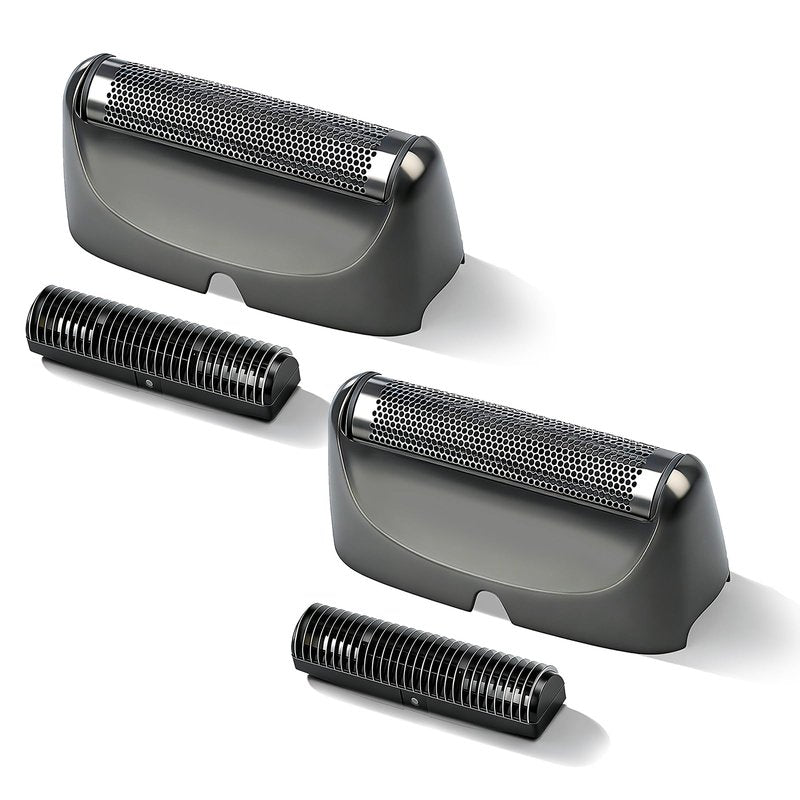 2-Pack Shaver Replacement Foil and Cutter Compatible with BaBylissPRO UV-Disinfecting Single Replacment Foil (Grey)