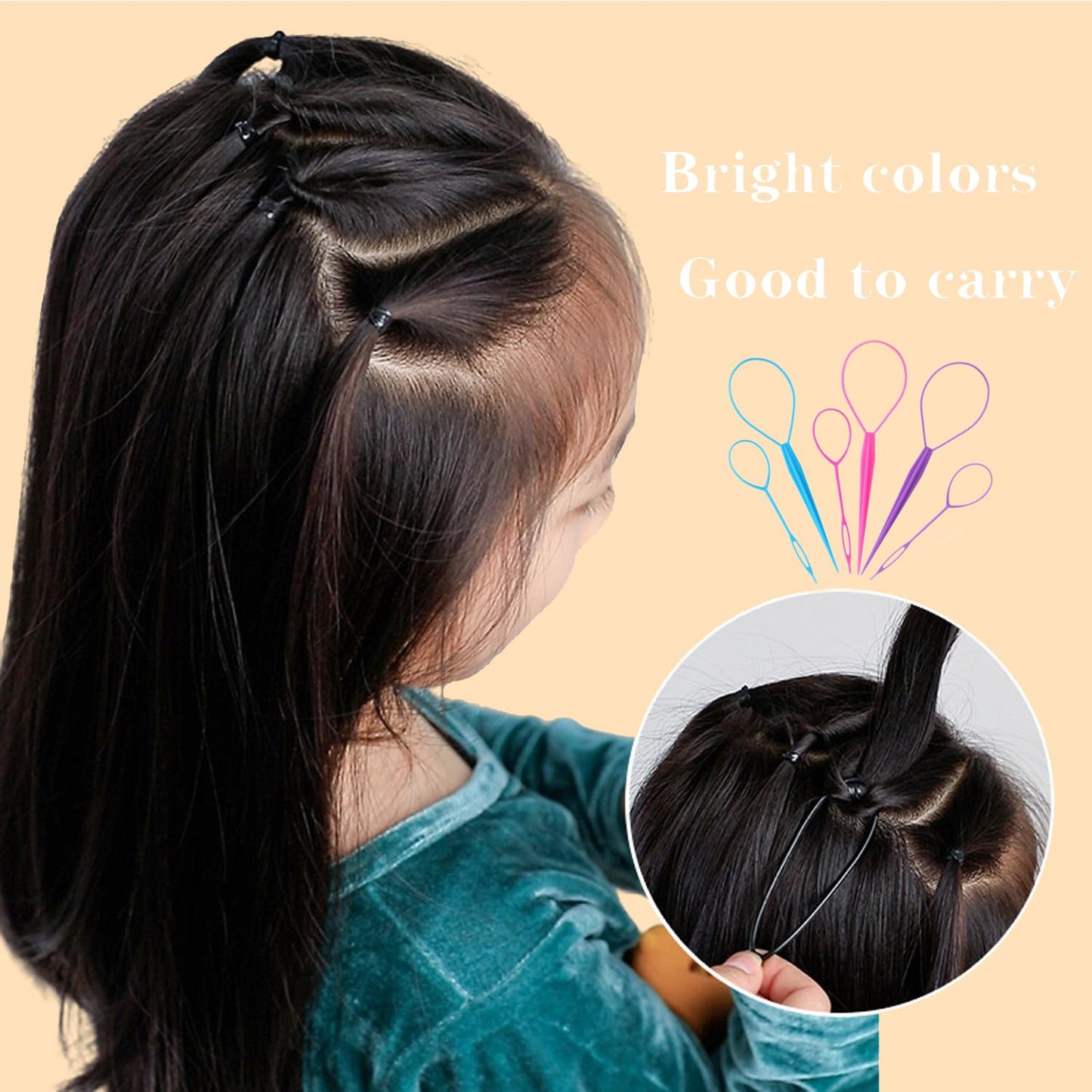 Pony Hair Tail Tools, Hair Loop Styling Tool French Braiding Hair Tool