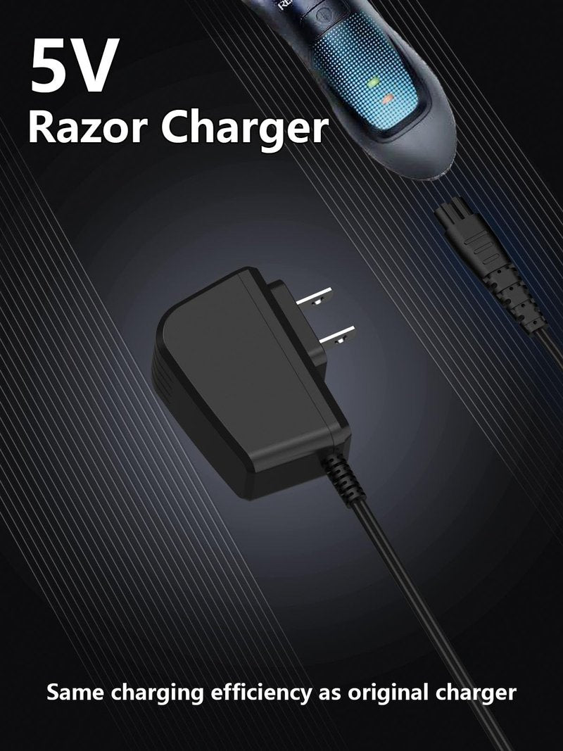 Replacement Charger Compatible with Remington shaver HC4250 HC5870 PF7500 PF7600 PG6250 PG6255 PG6170 PG6171, Compatible with Remington balder pro head shaver XR7000 XF8550 XF8700 XR1400 Power Cord