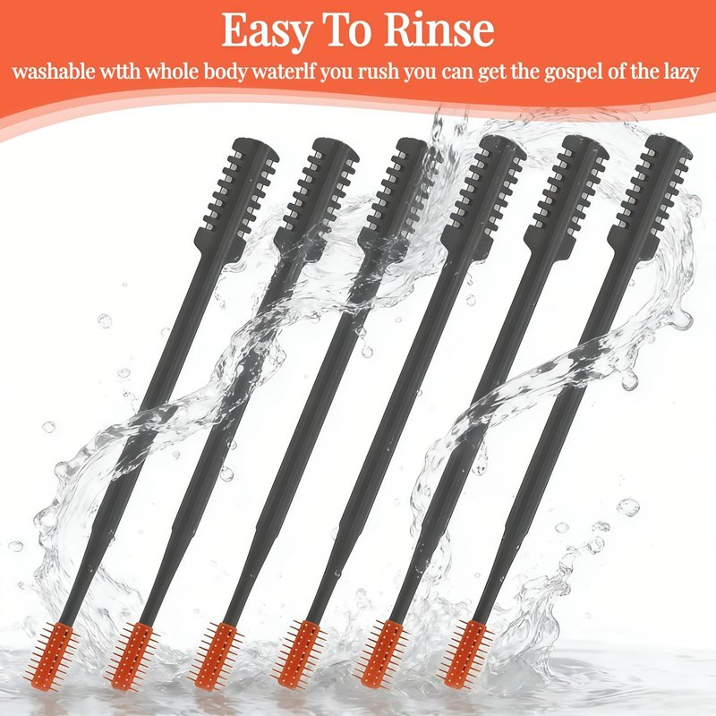 KTBKGV 2026 Upgraded 2-in-1 Nasal Hair Cutter, 360° Rotating Double-Sided Blade, Washable Portable Grooming Tool for Men & Women, Travel Essential, (Gray-6Pack)